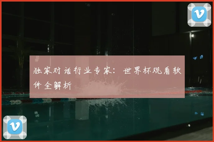 独家对话行业专家:世界杯观看软件全解析